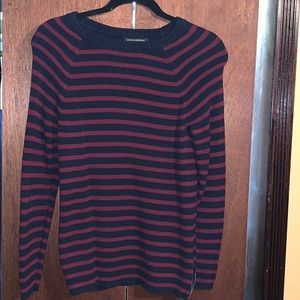 A moderately worn sweater